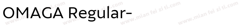 OMAGA Regular字体转换